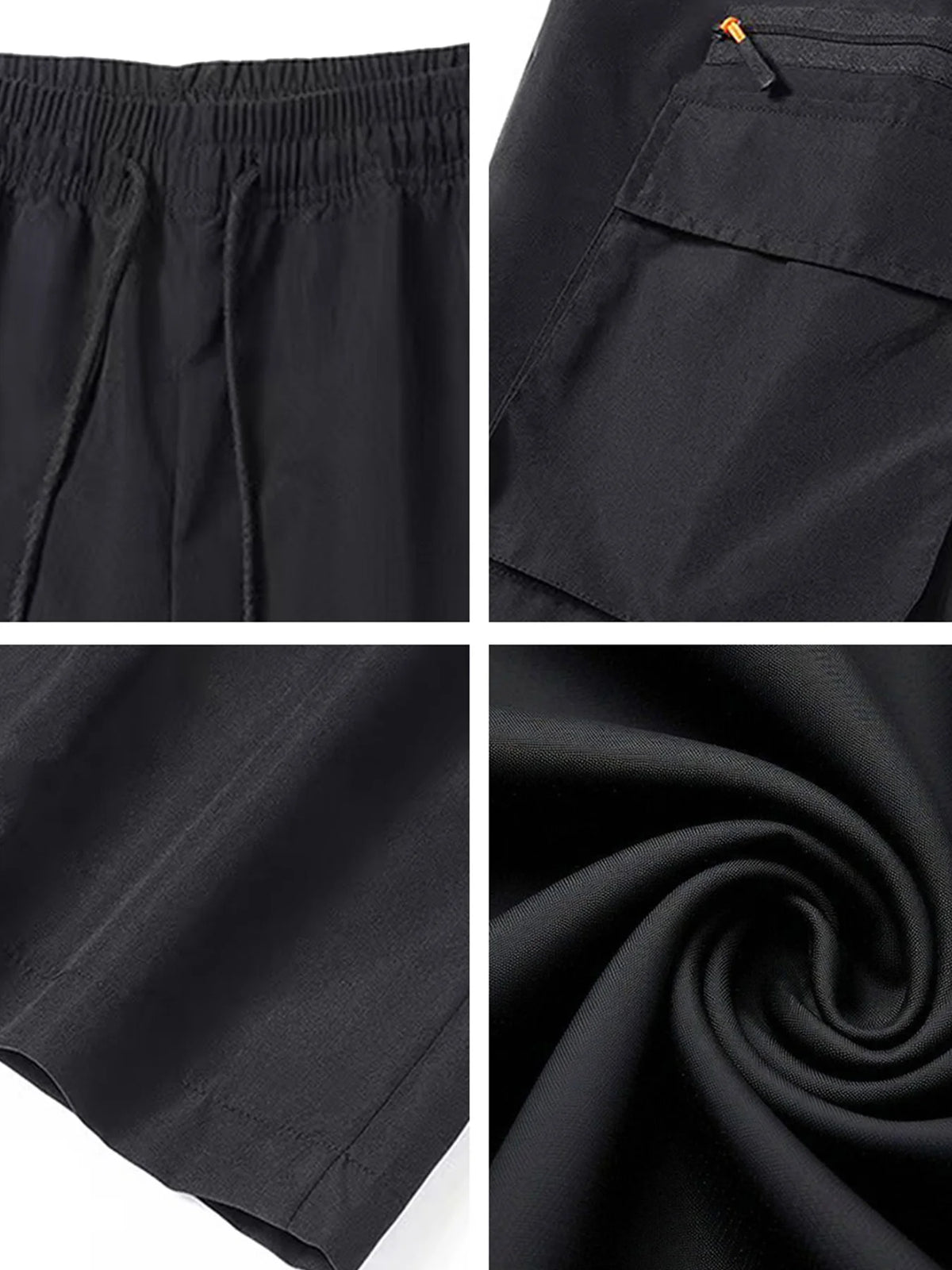 3-Pack Men's New Multi-Pocket Cargo Pants, Zipper Design Straight Leg Trousers, Stylish Fit and Comfortable Fabric