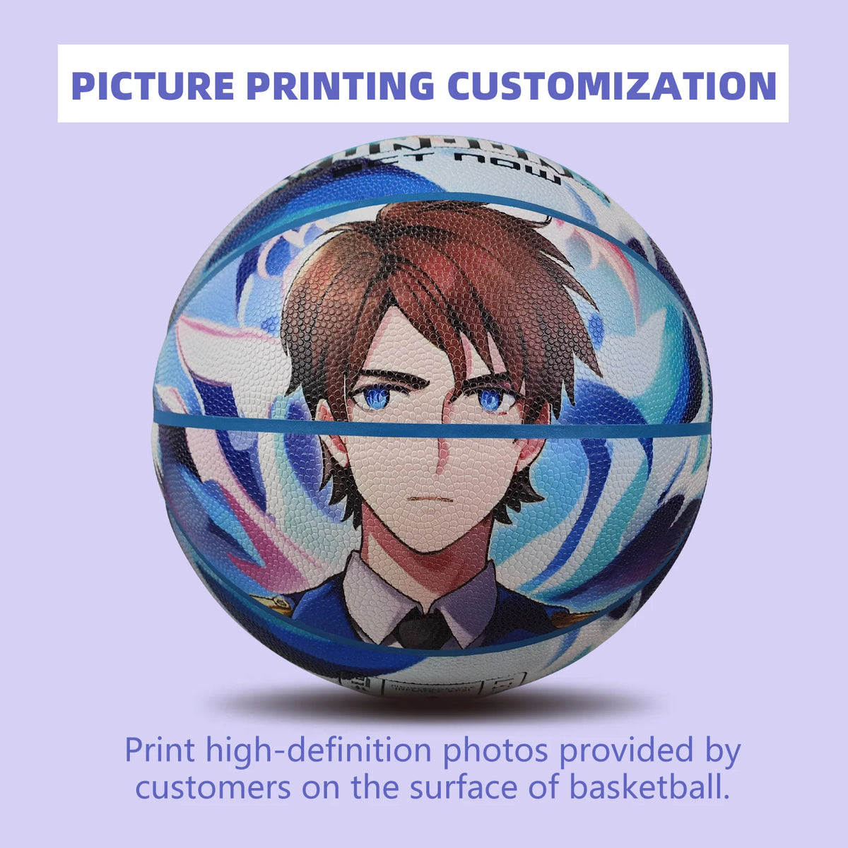 Custom Basketball Ball Standard Size 5/6/7 Indoor Outdoor Wear-resistant Pu Leather Ball For Youth Men Adult Kids High Quality