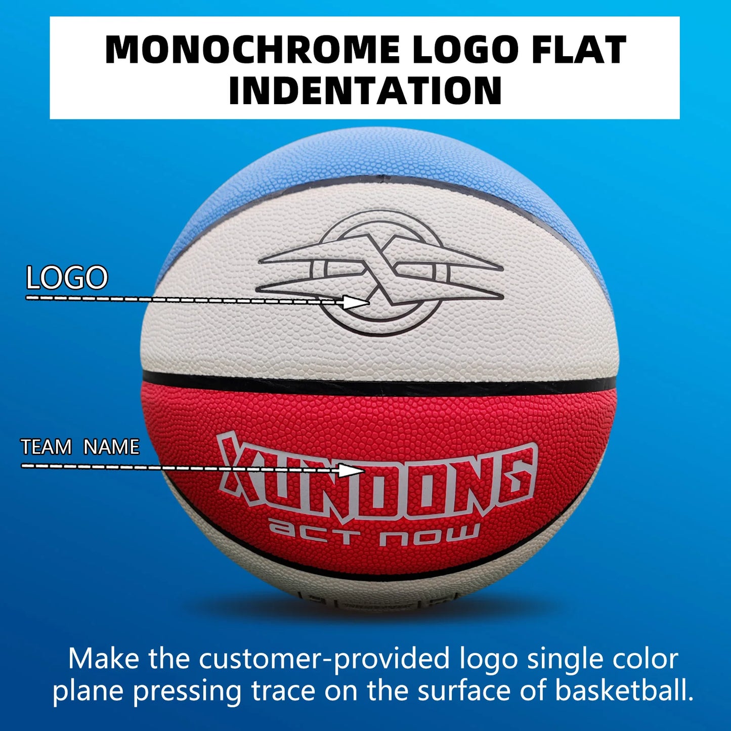 Custom Basketball Ball Standard Size 5/6/7 Indoor Outdoor Wear-resistant Pu Leather Ball For Youth Men Adult Kids High Quality