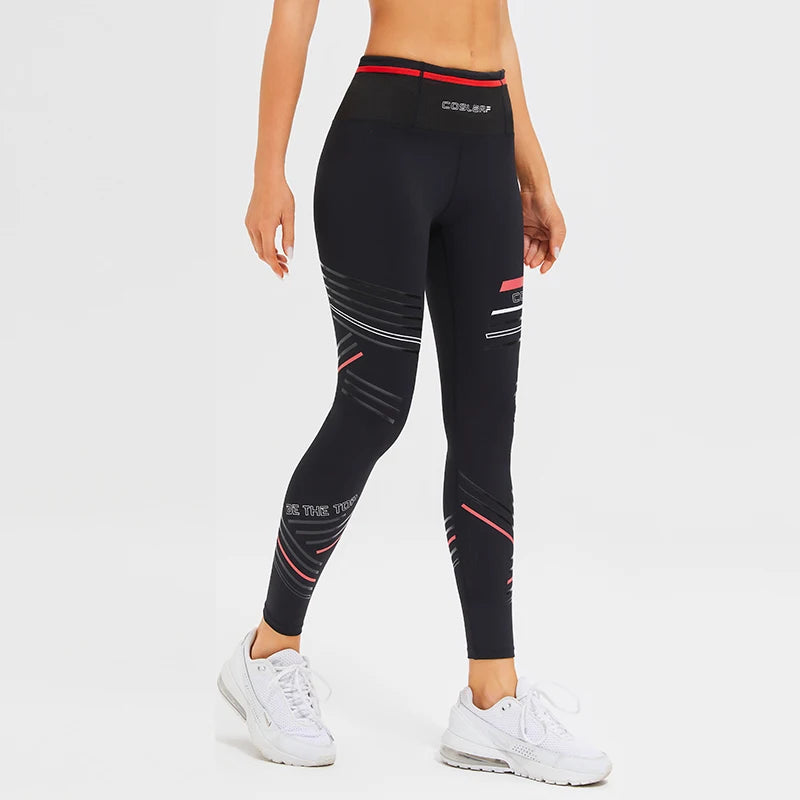 Sporty Leggings Woman Printing Compression Yoga Pants Women Workout Clothes High Waist GYM Active Leggins With Pockets