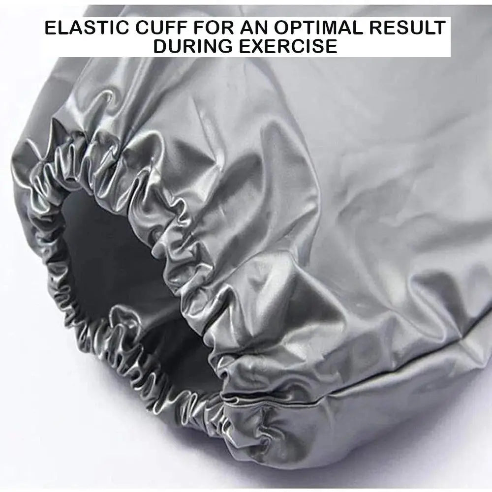 Sport Suit Men Women PVC Sauna Suit Long Sleeve Elastic Waist Summer Men's Top Pants Set Sweat Suit Weight Loss Fitness Clothing