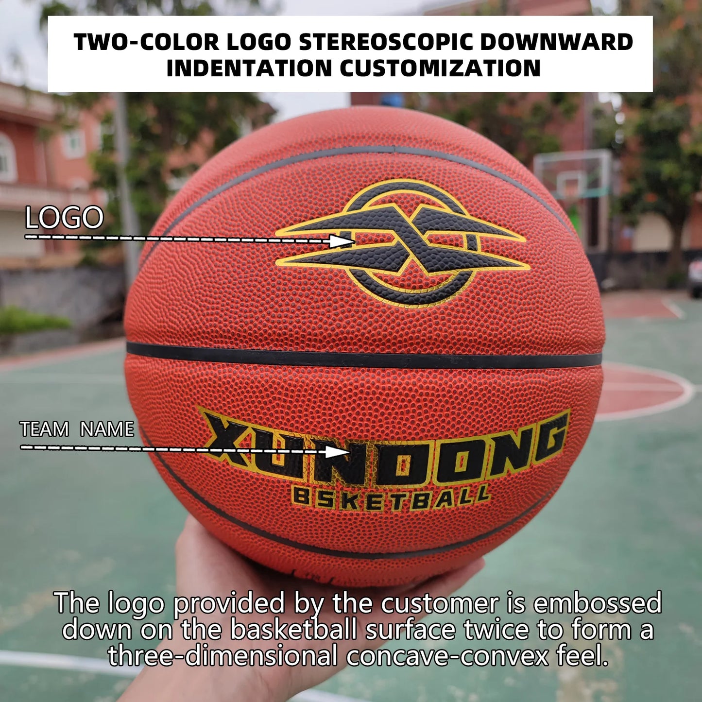 Custom Basketball Ball Standard Size 5/6/7 Indoor Outdoor Wear-resistant Pu Leather Ball For Youth Men Adult Kids High Quality